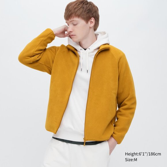 Uniqlo | Jackets u0026 Coats | Uniqlo Long Sleeve Full Zip Fleece Jacket In  Yellow Size Xl New Nwt | Poshmark